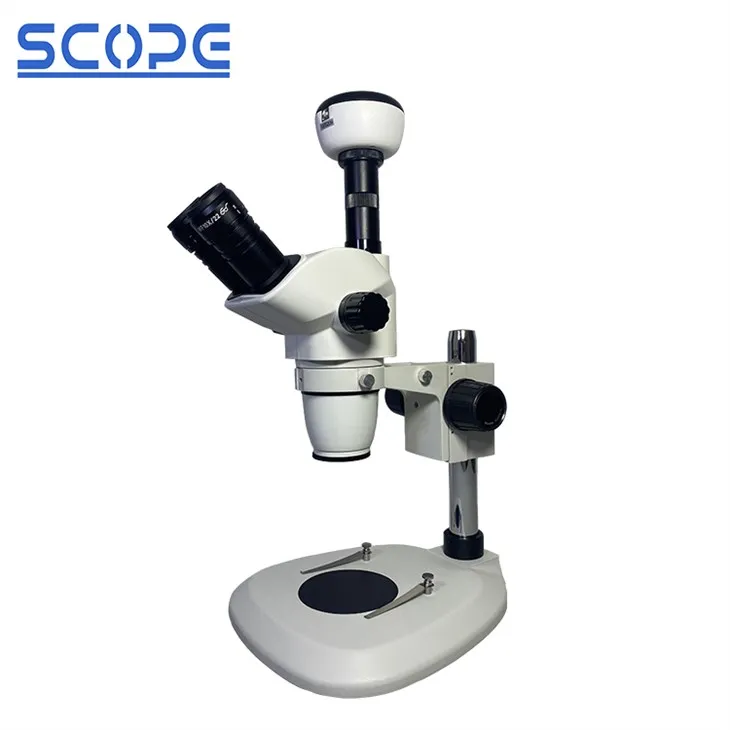 Lub Koob Yees Duab Digital Zoom Stereoscopic Microscope 6.7X-45X Magnifications