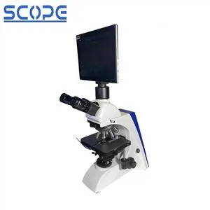 Digital Biological Microscope Trino nrog LCD
